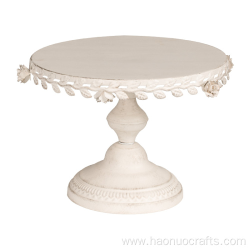 old retro white dessert table decoration wedding cake